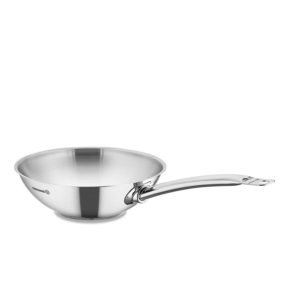 Korkmaz | Proline Paslanmaz Çelik Satin Wok TavaWok TavalarKorkmazProline Paslanmaz Çelik Satin Wok Tava