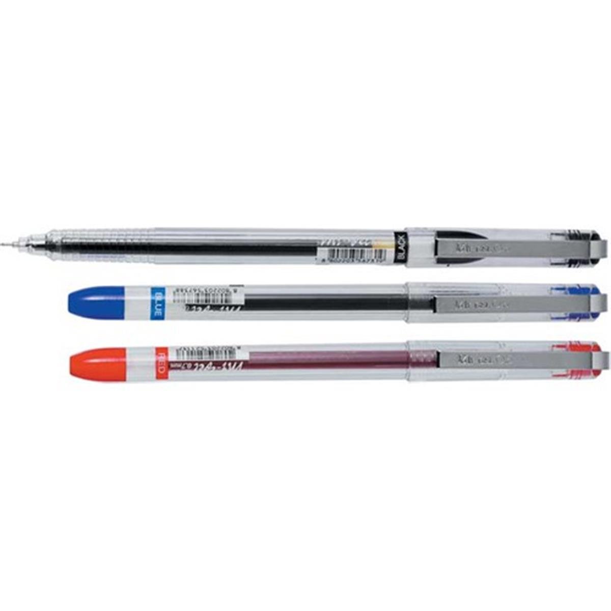 Dong-a My-jel İğne Uçlu Metal Klipsli Kalem 3lü Blister 0.5 mm Siyah - Kırmızı - Mavi