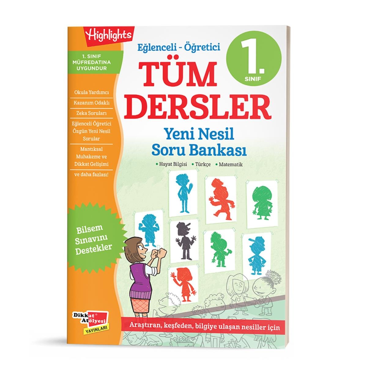 Dikkat Atölyesi 1. Sınıf Tüm Dersler Yeni Nesil Soru Bankası