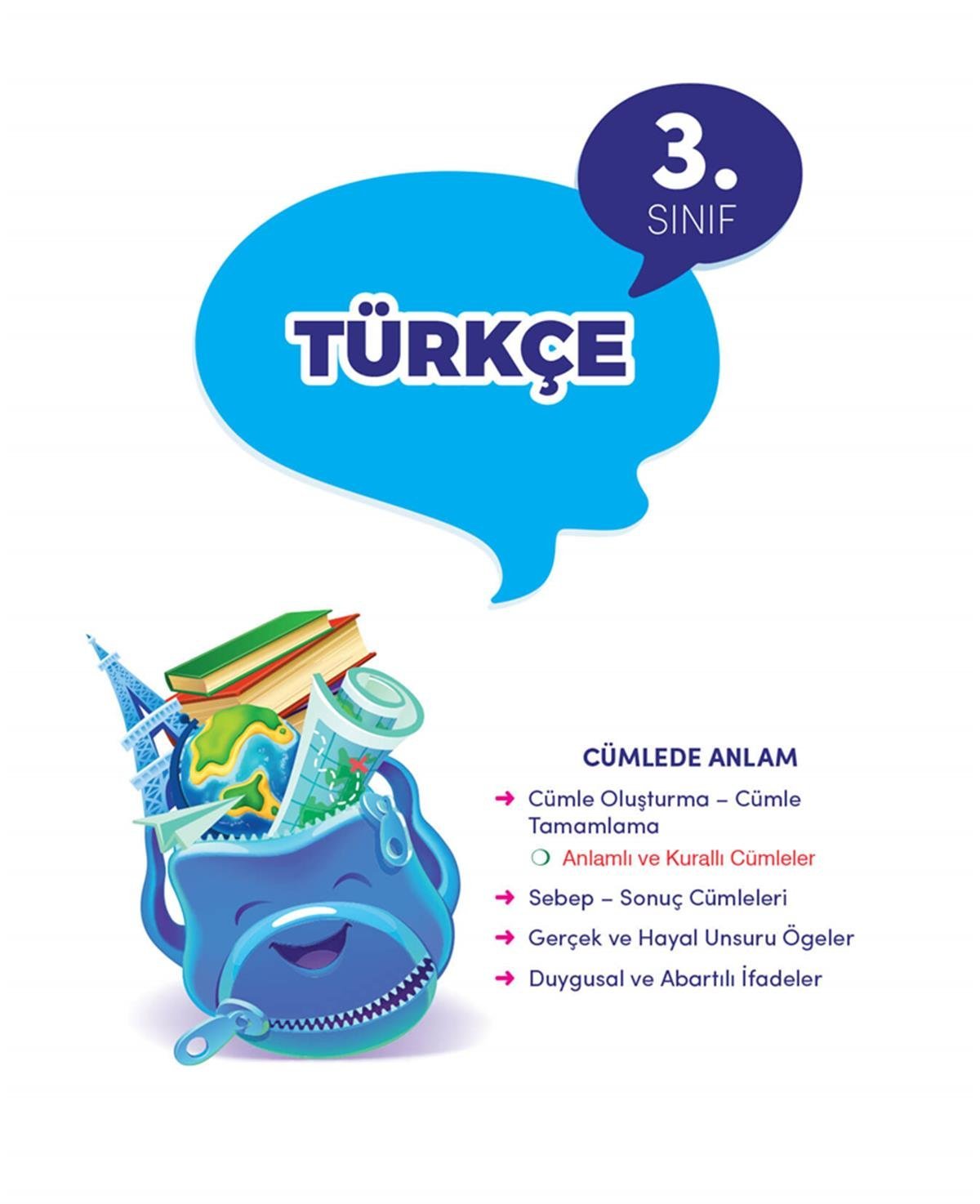 Dikkat Atölyesi  3. Sınıf İpuçlu Türkçe Yeni Nesil Soru Bankası