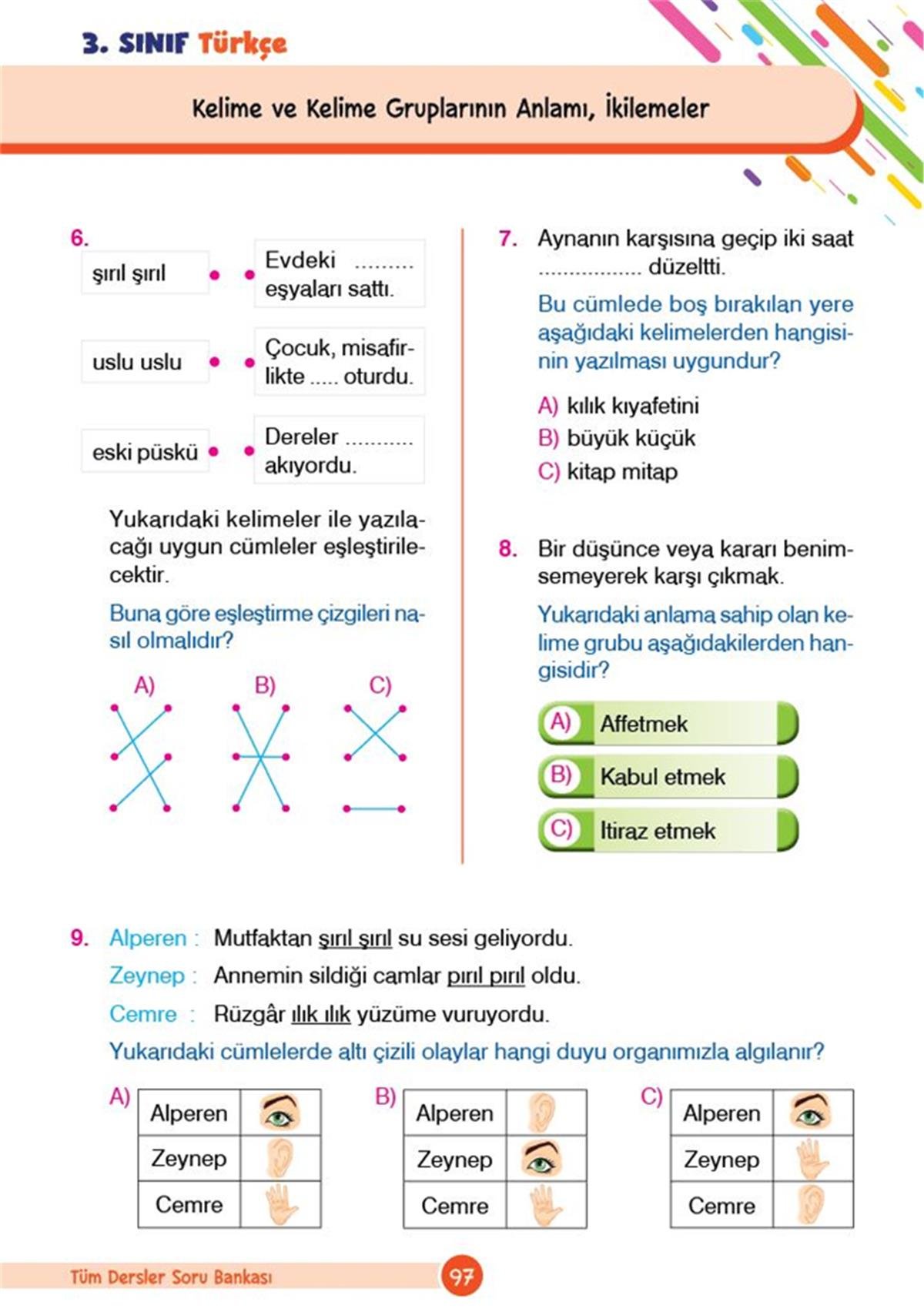 Dikkat Atölyesi Tüm Dersler 3. Sınıf Yeni Nesil Soru Bankası