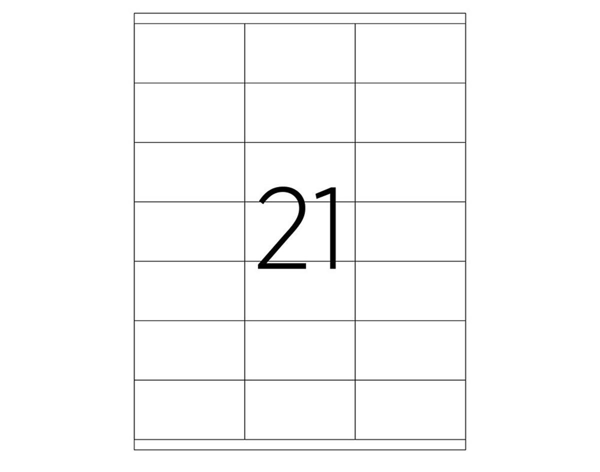 PİA Lazer Etiket tw-2133 100 A4 Sayfa Lazer Etiket 70 x 25 mm Boyutunda 1 A4 Sayfada 33 Etiket