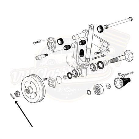 Rear Axle Nut Cotter Key