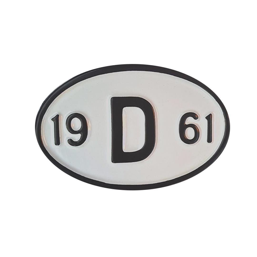 Arka Yıl Plakası 19D61 (1961)