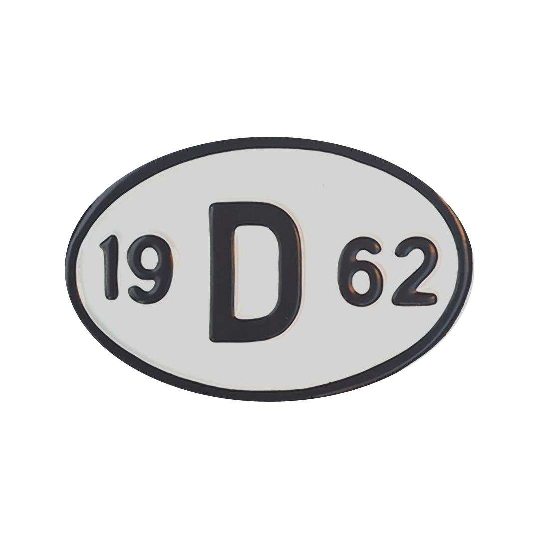 Arka Yıl Plakası 19D62 (1962)