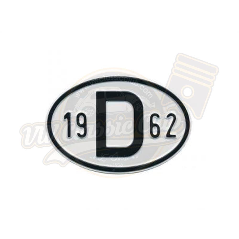 Arka Yıl Plakası 19D62 (1962)