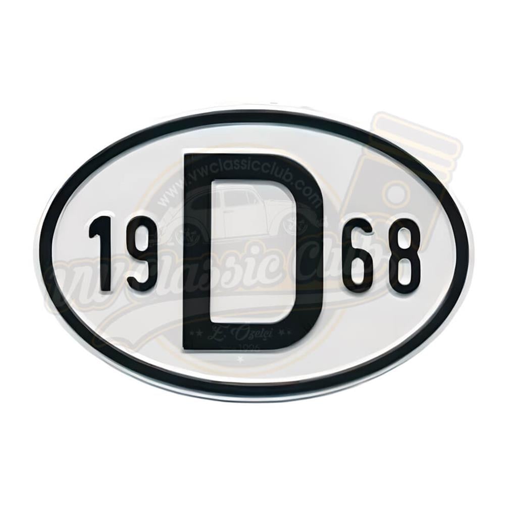 Arka Yıl Plakası 19D68 (1968)