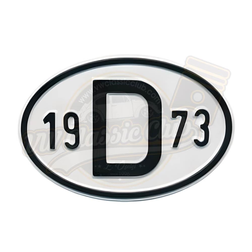 Arka Yıl Plakası 19D73 (1973)