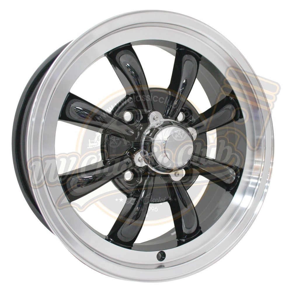 GT 8 Spoke 5,5x15'' Black Rim 4x130 (8 Armed)