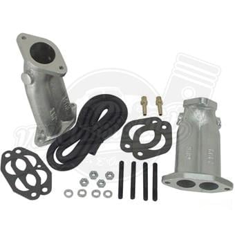 Intake Manifold Set, Dual Port, with Crossover Hose, Fittings, Gaskets and Hardware