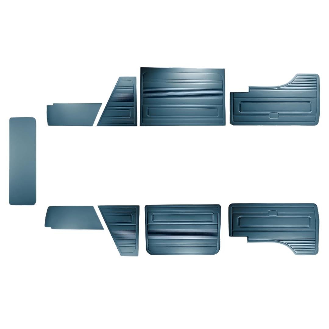 Door Panel Set With 9 Pieces Dark-Blue (T3)
