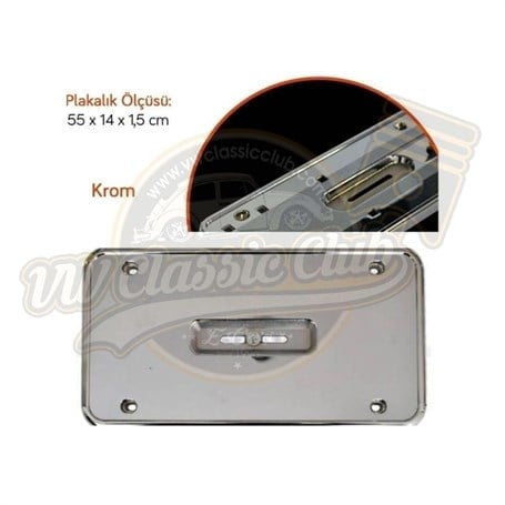 Hummer Plakalık Plastik Krom 2'li Set