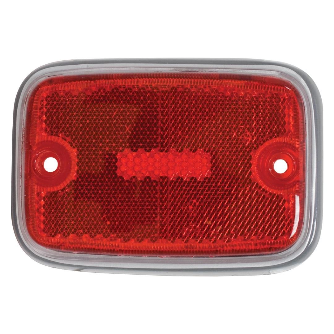 Side Marker Lamp Lens With Silver Rim T2 B, Rear, Red 211945363A  98-9510-B  8196001208