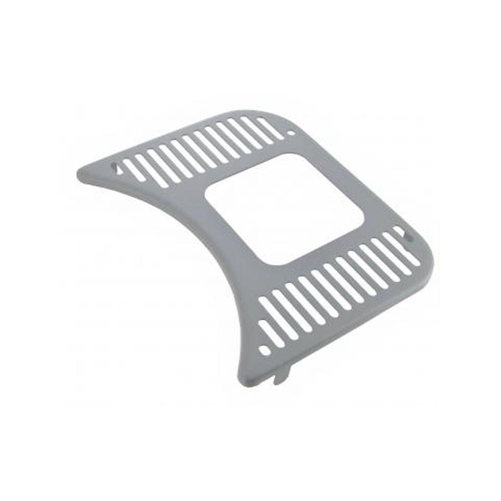 Dashboard grille, right side, with hole for fuel gauge, grey primed