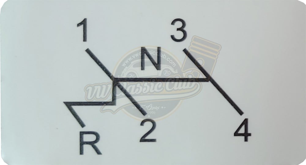 Gear Shift Pattern Plate