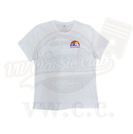 VW Lisanlı Beyaz Baskılı T-Shirt 