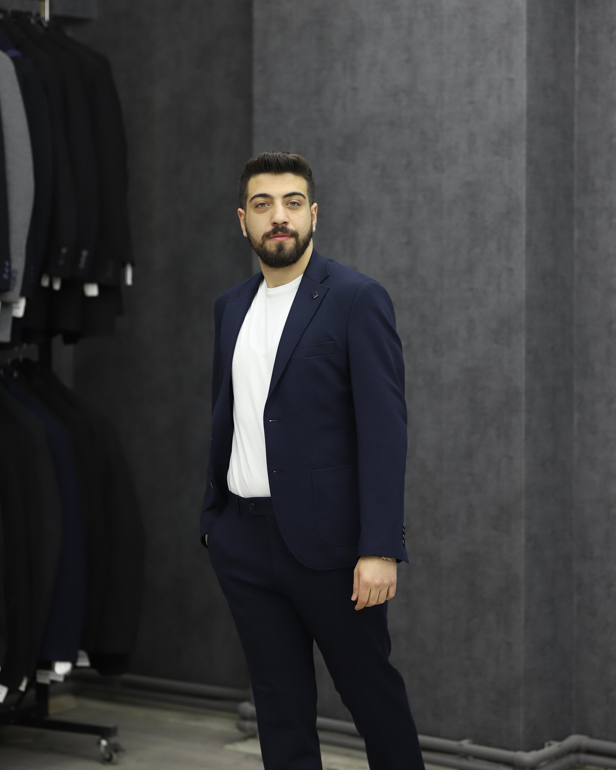 CARUTTE 167 SLİMFİT TORBA CEPLİ SPOR TAKIM ELBİSE(LACİVERT)