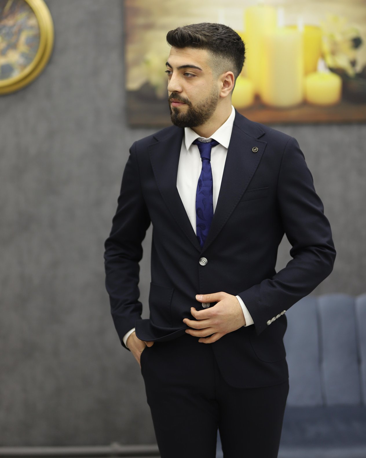 SUIT SARTORIA 2641 SLİMFİT TORBA CEPLİ TAKIM ELBİSE(LACİVERT)