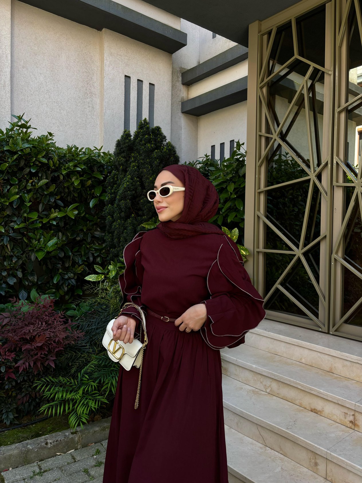 Fery Etekli Takım Bordo