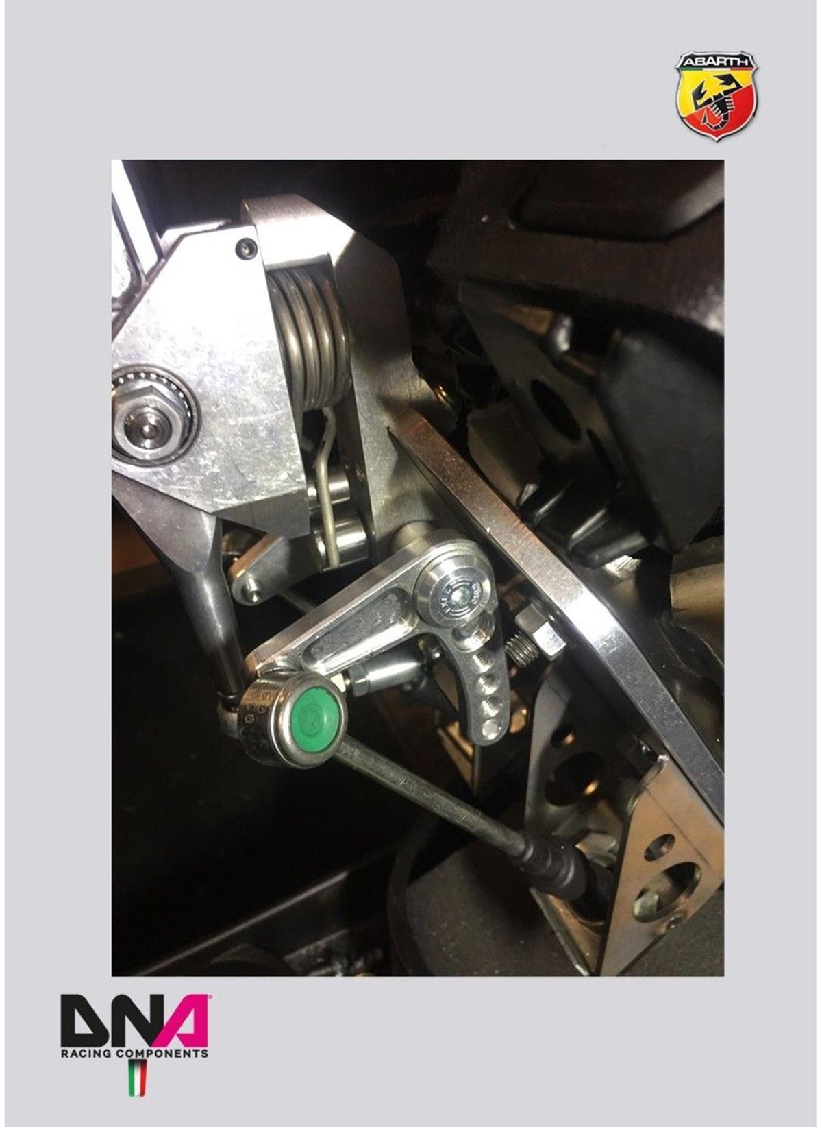 Fiat 500 Performance Adj Short Shifter With Aluminium 695 Style Red Knob Kit (Abarth & Multijet Only) ( Pc1476R )