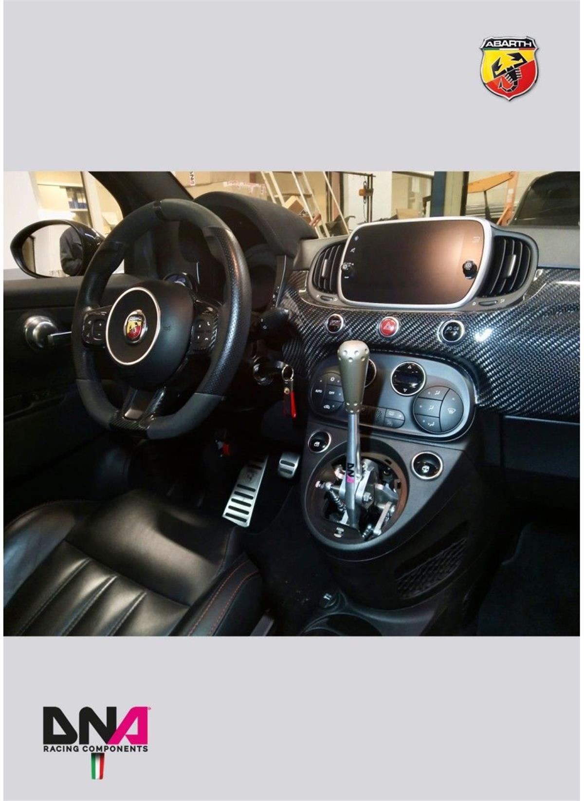 Fiat 500 Performance Adj Short Shifter With Aluminium 695 Style Red Knob Kit (Abarth & Multijet Only) ( Pc1476R )