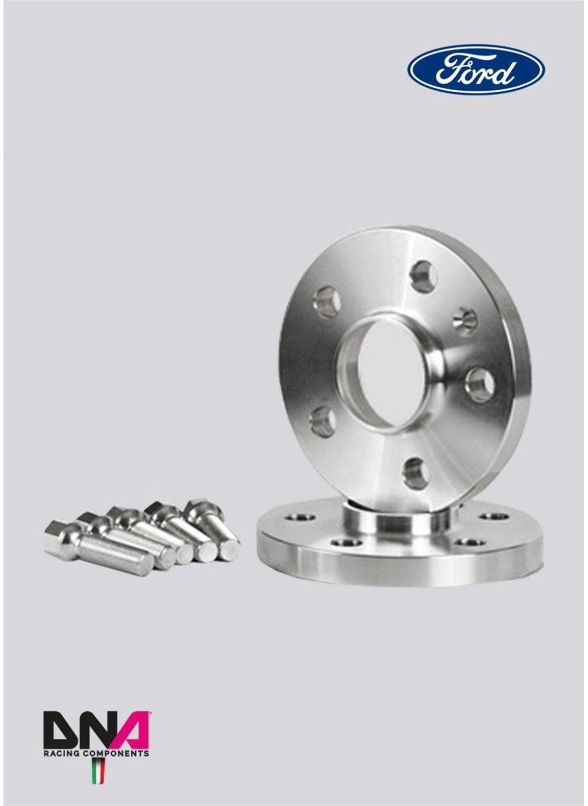 Ford Fiesta Mk7 5 Mm Wheel Spacers (Pair) And Bolts Kit No Centering ( Pc1042 )