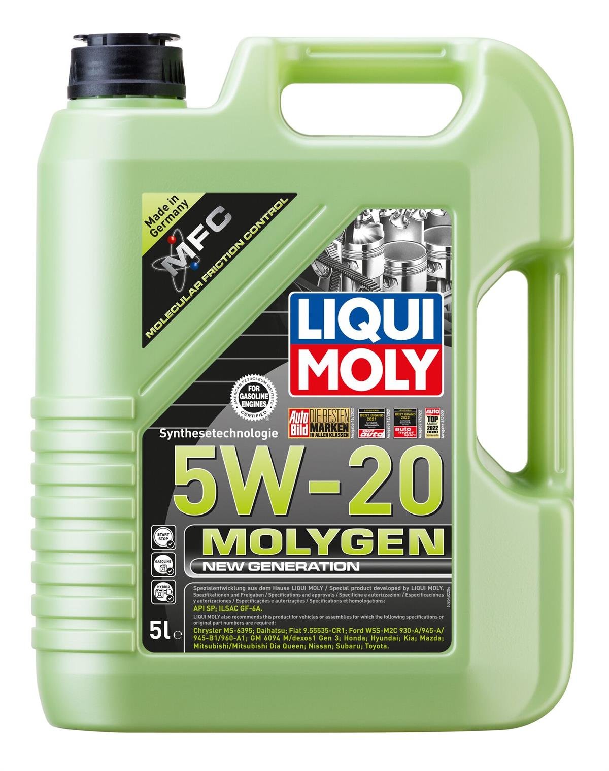 Molygen New Generation 5W-20 5 l BENZİNLİ ARAÇLAR)