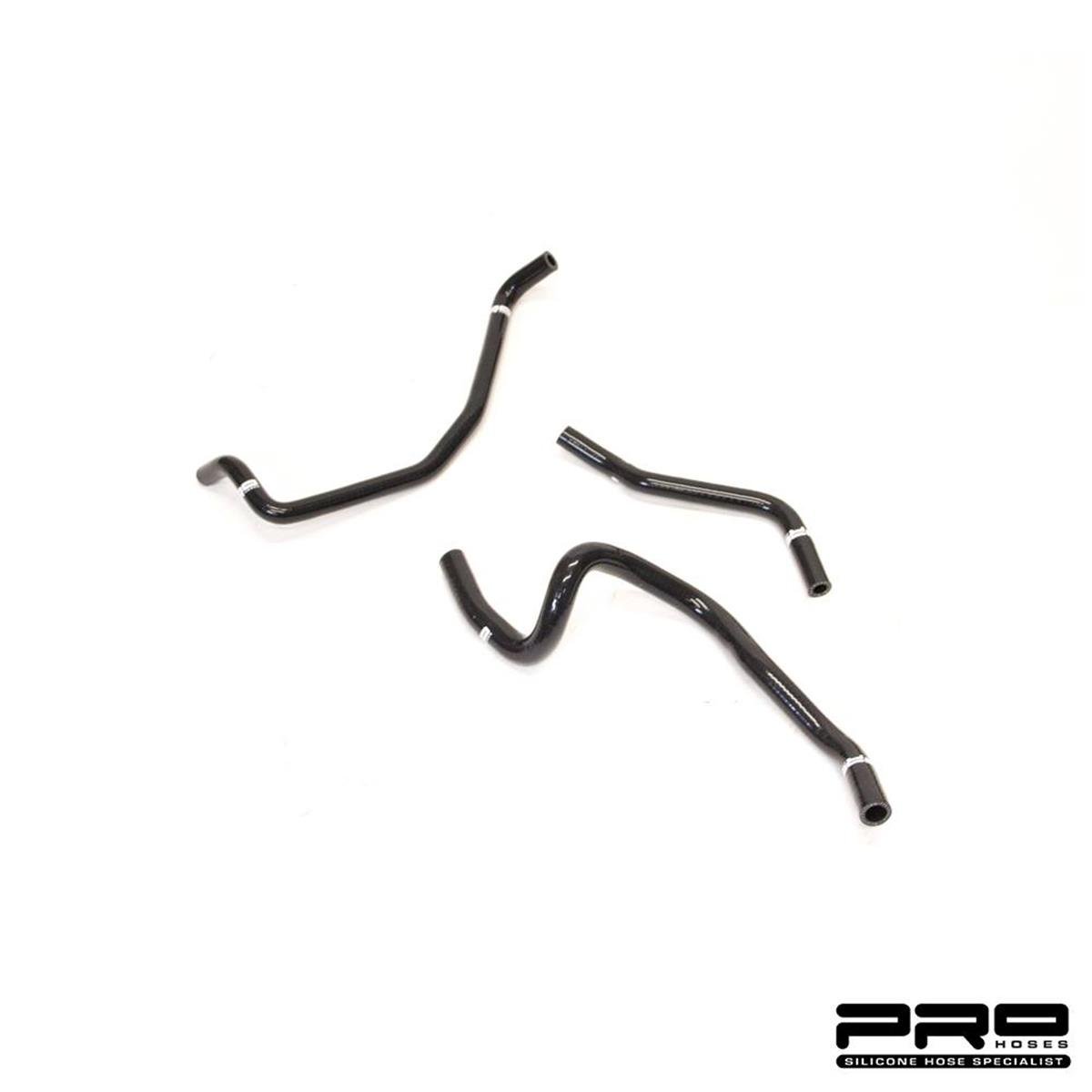 PRO HOSES THREE PIECE AUXILIARY HOSE KIT WITHOUT JUBILEE CLIPS (TOYOTA YARIS GR-PH/AUXYGR1)