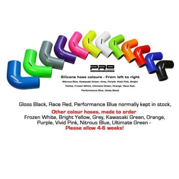 PRO HOSES TURBO TO CROSSOVER HOSE STAINLESS CLIPS (FORD FOCUS MK2 ST225-ATMPER061)