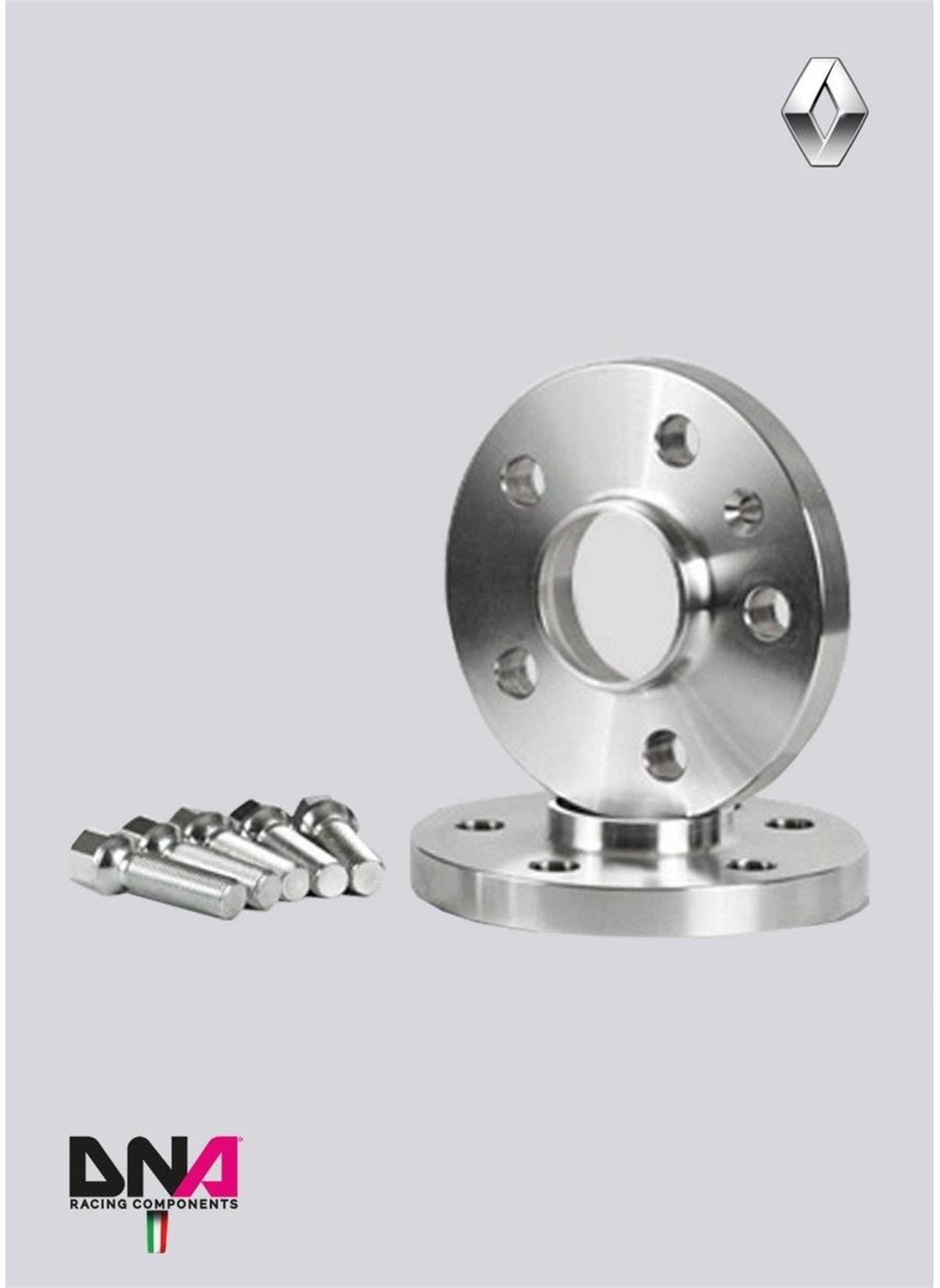 Renault Clio 4 And Rs Wheel Spacers (Pair) 5 Mm + Bolts Kit No Centering ( Pc0723 )