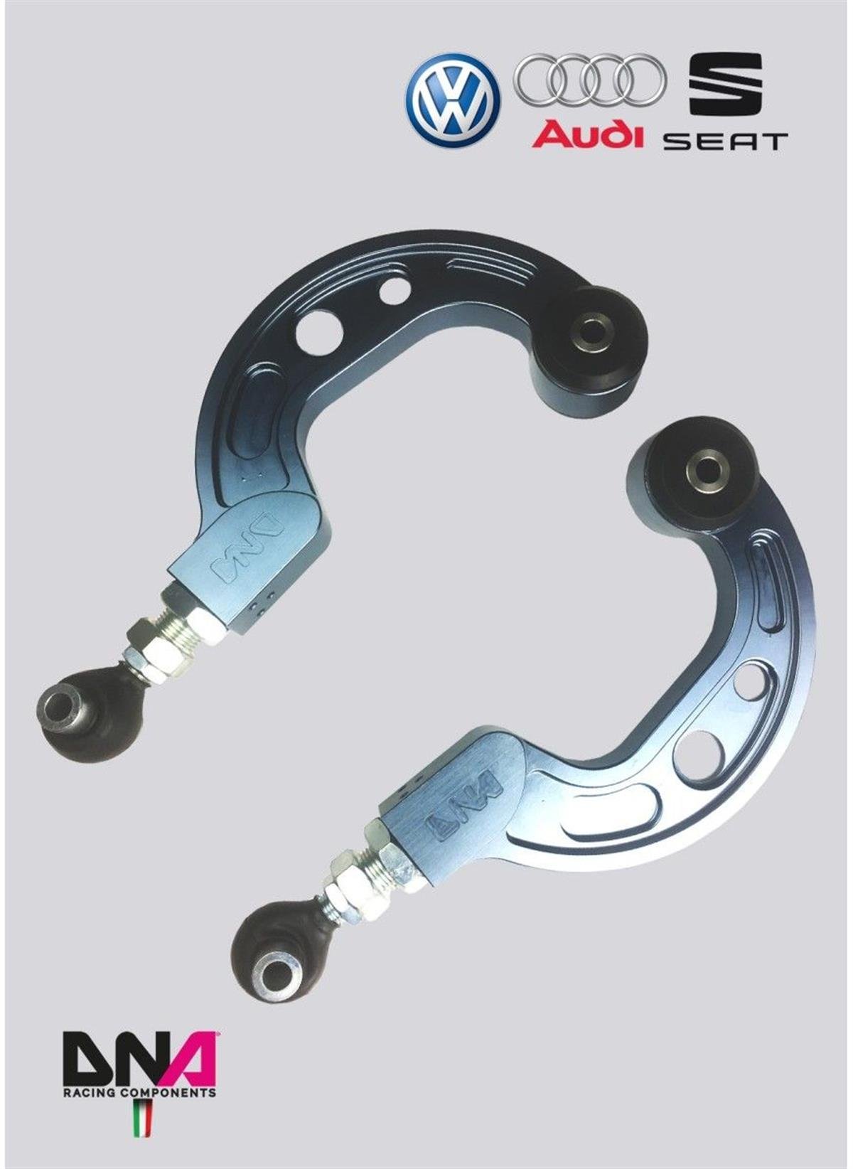 Seat Leon Mk3 Rear Upper Adjustable Camber Suspension Arms Kit ( Pc1186 )