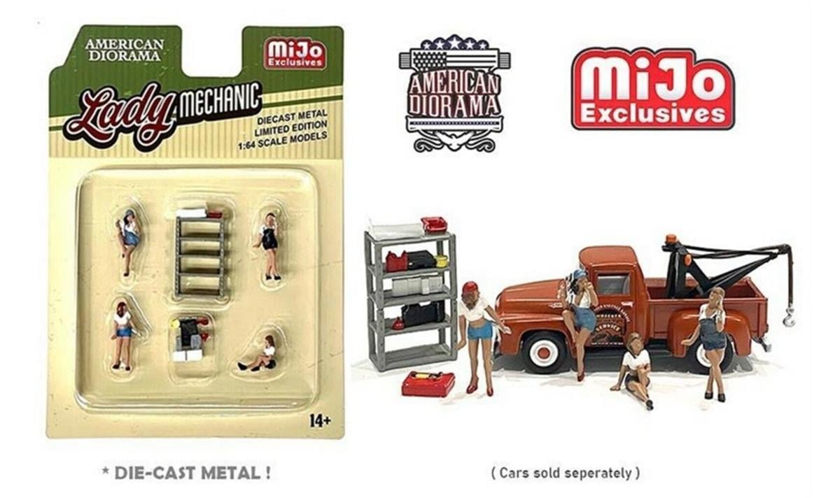 American Diorama Lady Mechanic Figür