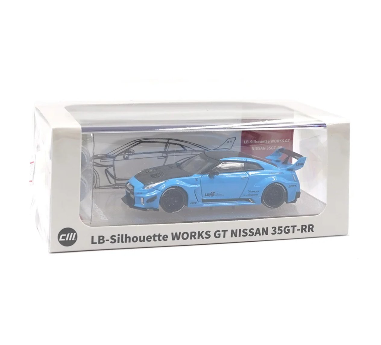 CM Model Nissan 35GT-RR LB-Silhouette Works GT (r35) Blue