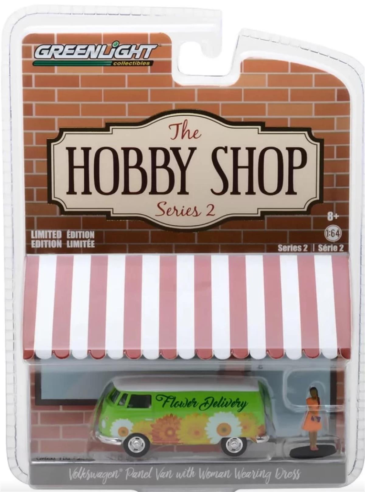 Greenlight Volkswagen Panel Van with Woman Wearing Dress Hobby Shop