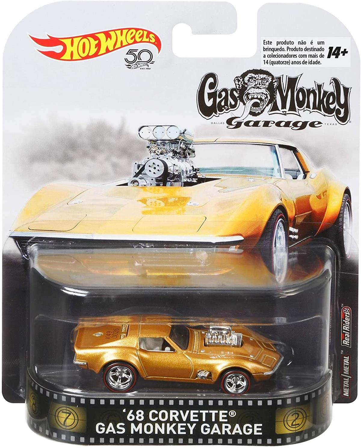 Hot Wheels 1968 Chevy Corvette Gas Monkey Garage Retro Entertainment