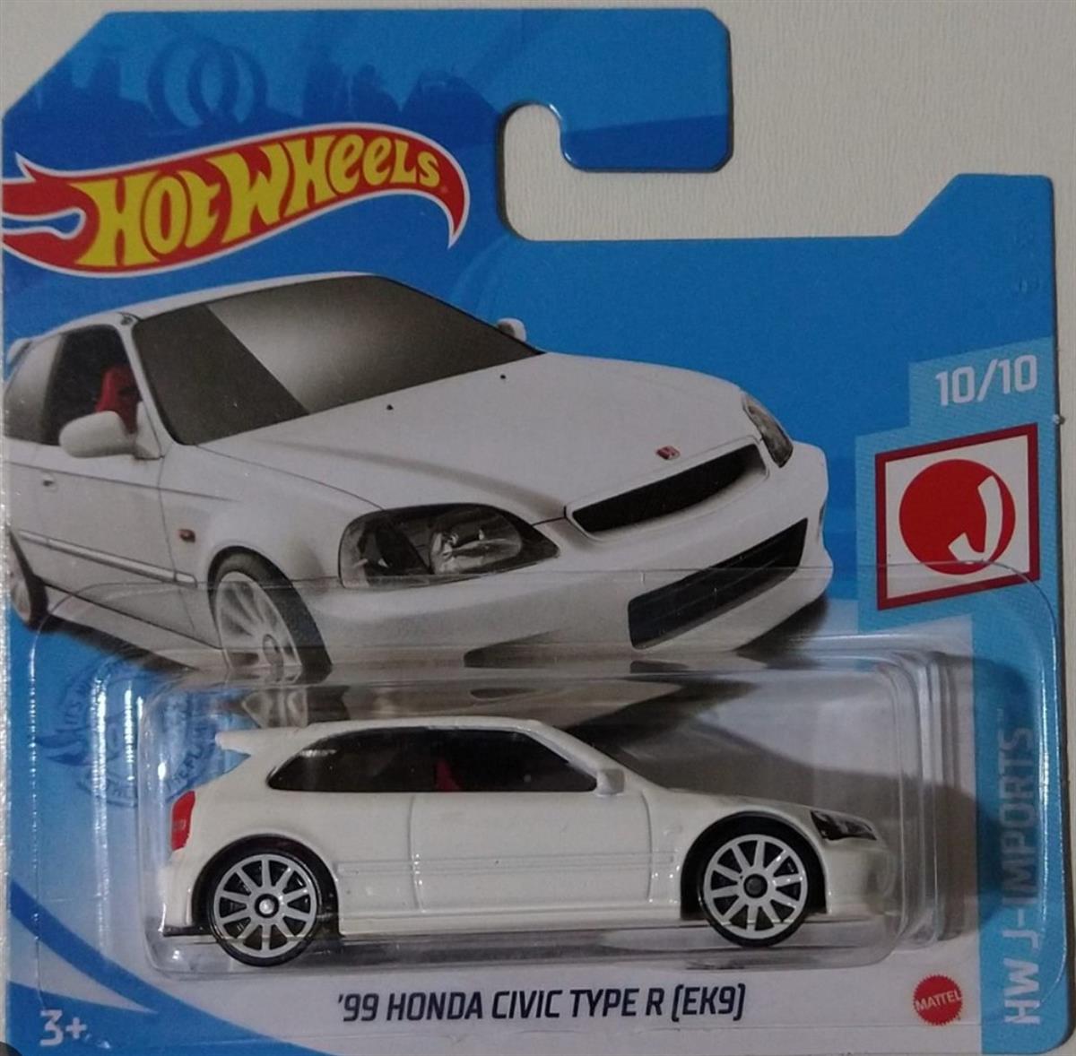Hot Wheels 2021 1999 Honda Civic Type R Ek9 White grx62