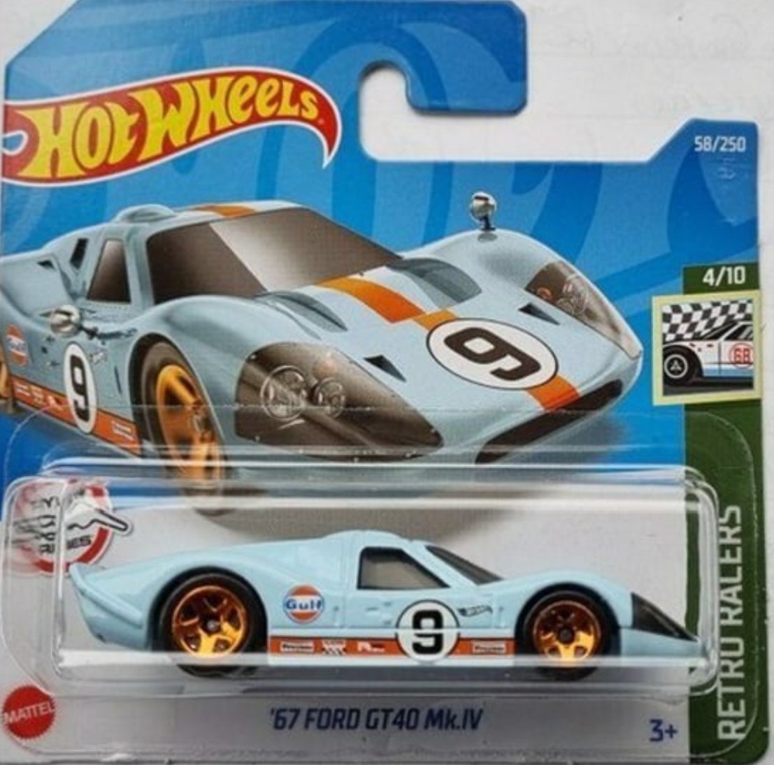 Hot Wheels 2022 1967 Ford GT40 Mk IV gulf hct72