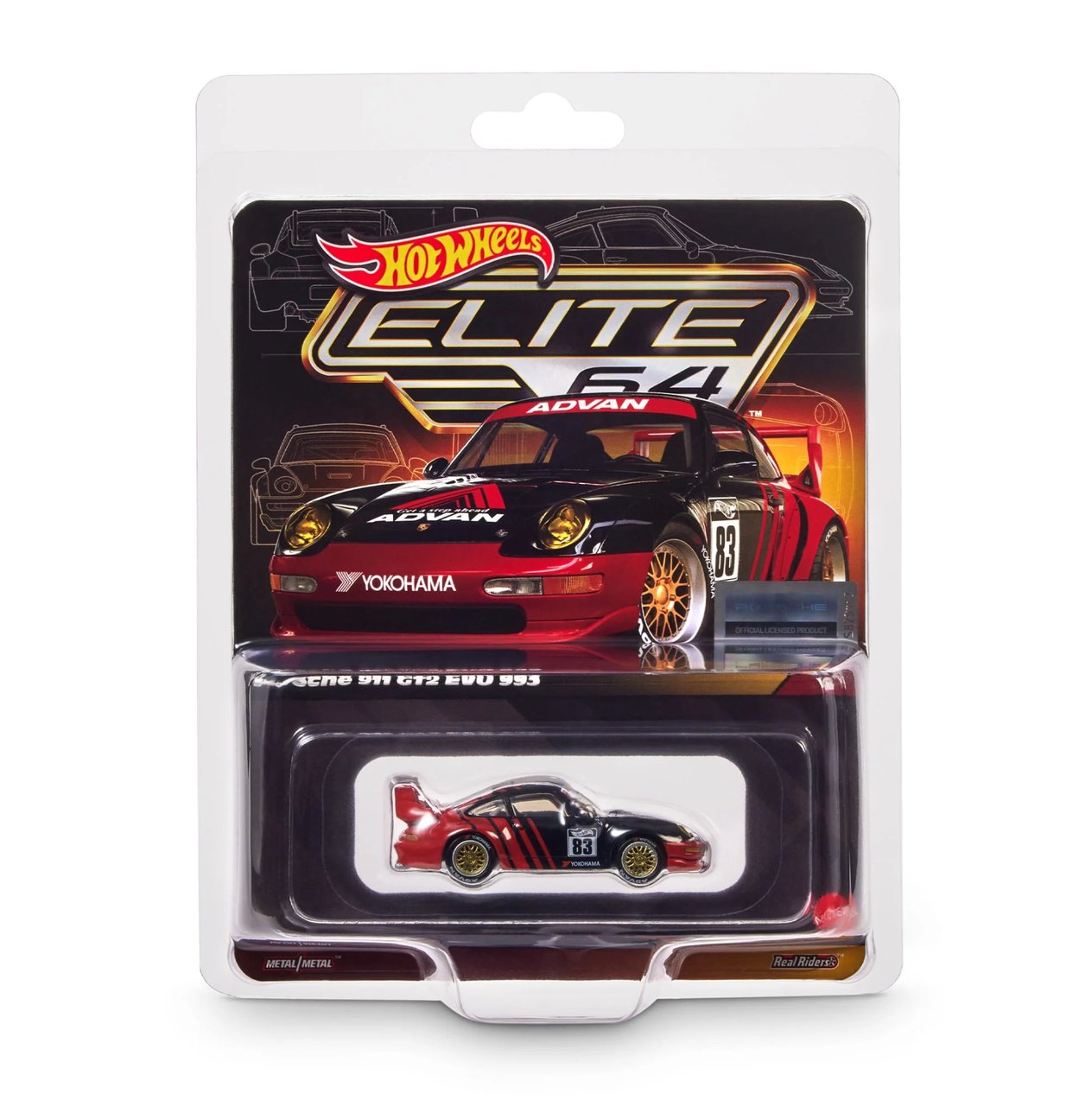 Hot Wheels Collectors Elite 64 Series x Porsche 911 GT2 EVO 993 Advan