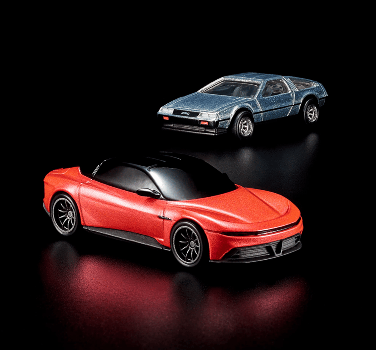 Hot Wheels Mattel Creations DeLorean | DMC-12 & Alpha5 Collector Set