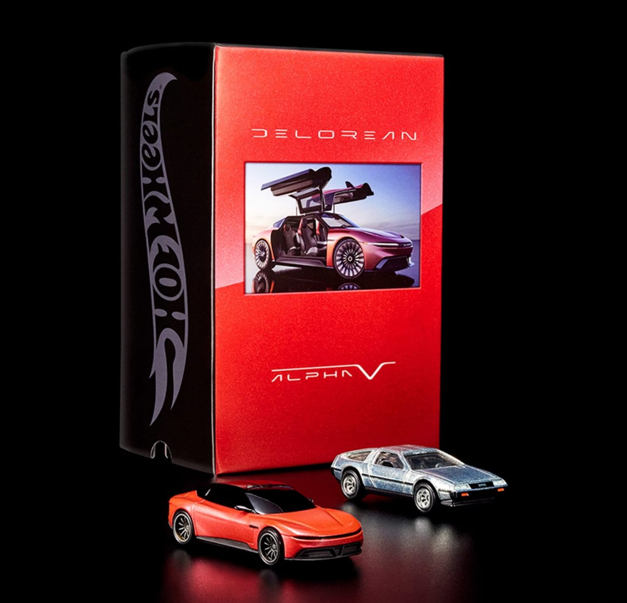 Hot Wheels Mattel Creations DeLorean | DMC-12 & Alpha5 Collector Set