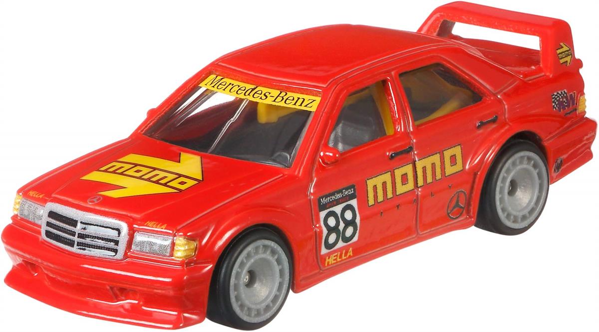 Hot Wheels Premium MOMO Mercedes Benz Open Track Red 190E 2.5-1.6