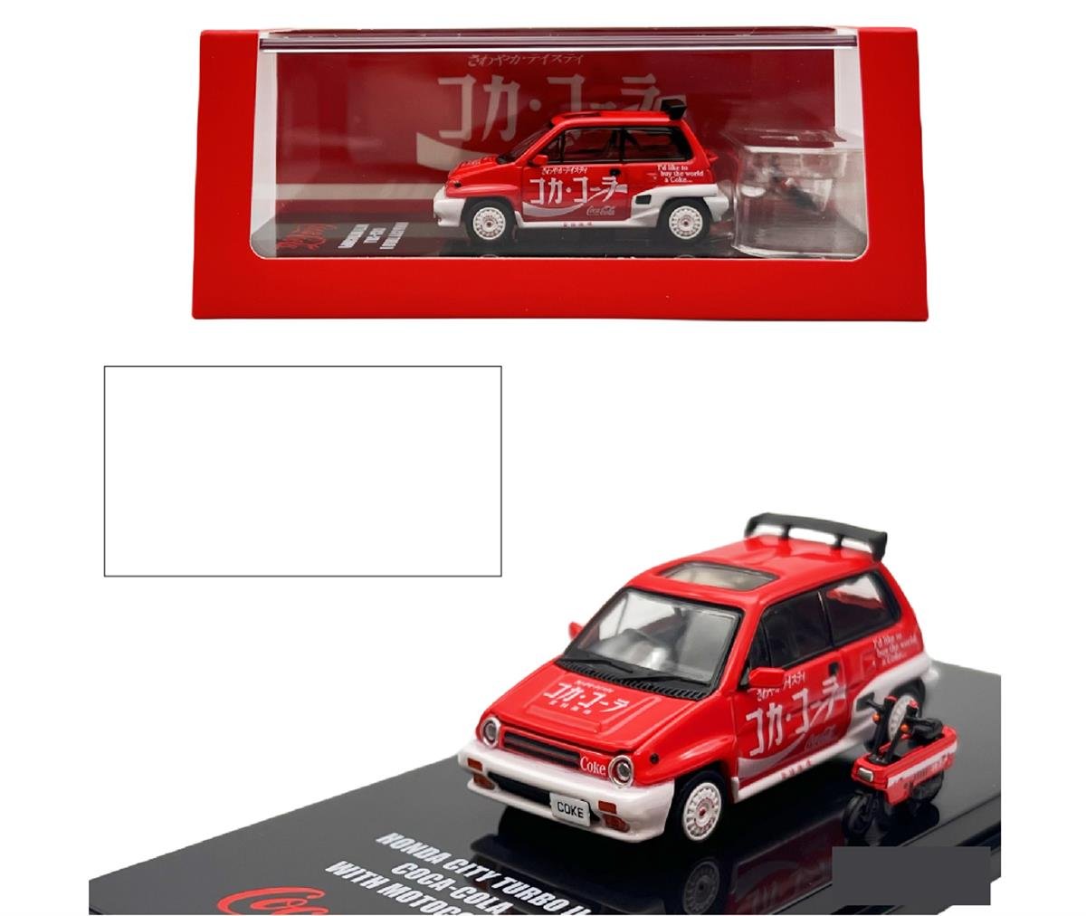 İNNO64 Honda City Turbo II Coca-Cola With Motocompo