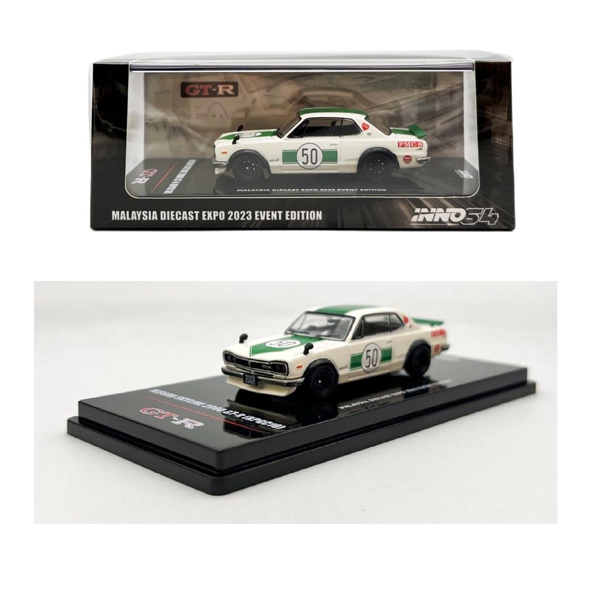 İNNO64 Nissan Skyline 2000 GT-R KPGC10 Malaysia Diecast Expo 2023 Event Edition White
