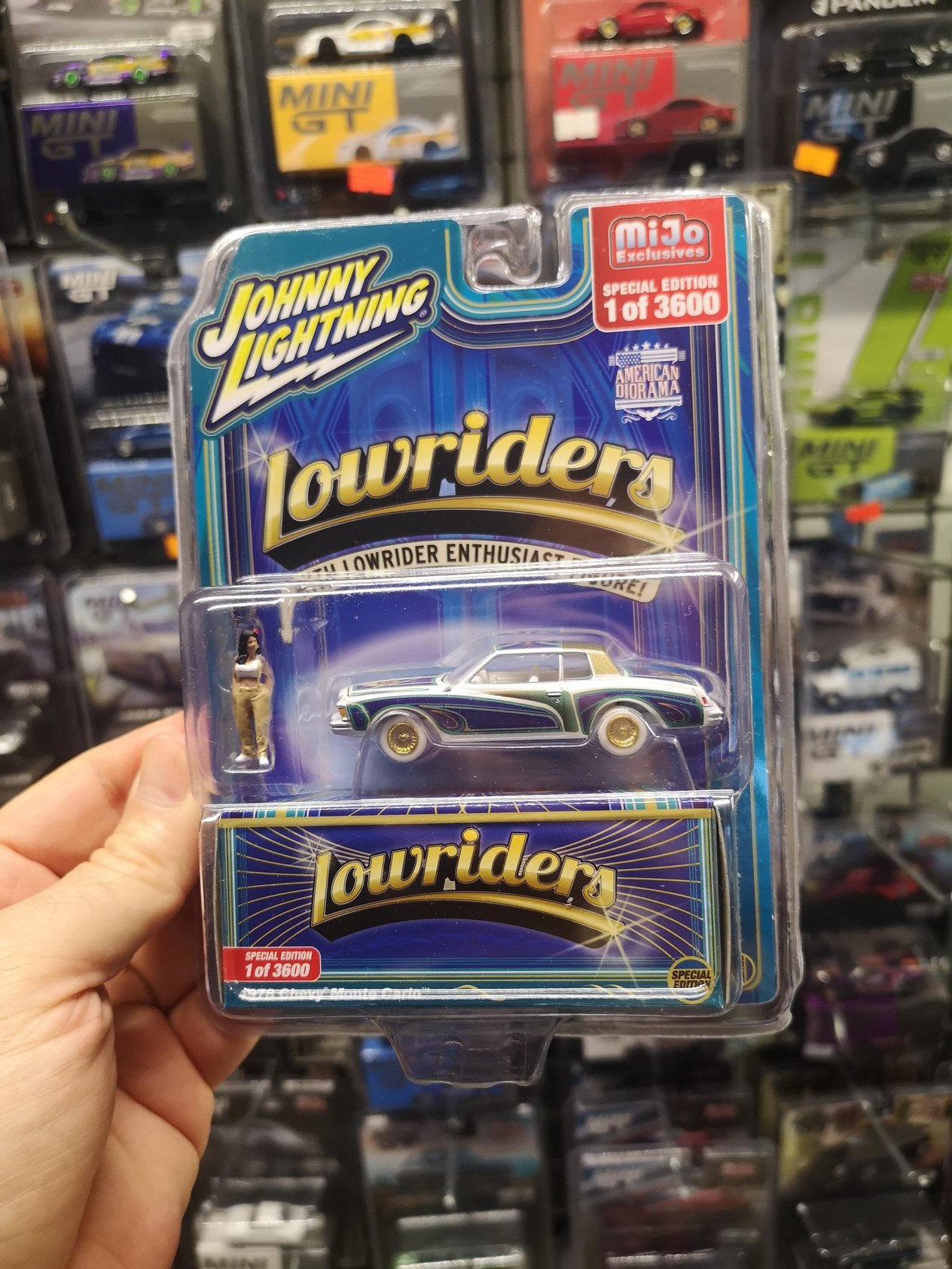 Johnny Lightning 1978 Chevy Monte Carlo with Figure CHASE