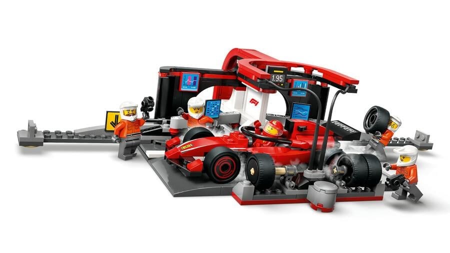 LEGO® City Ferrari Arabalı F1® Pit Stop ve Pit Ekibi