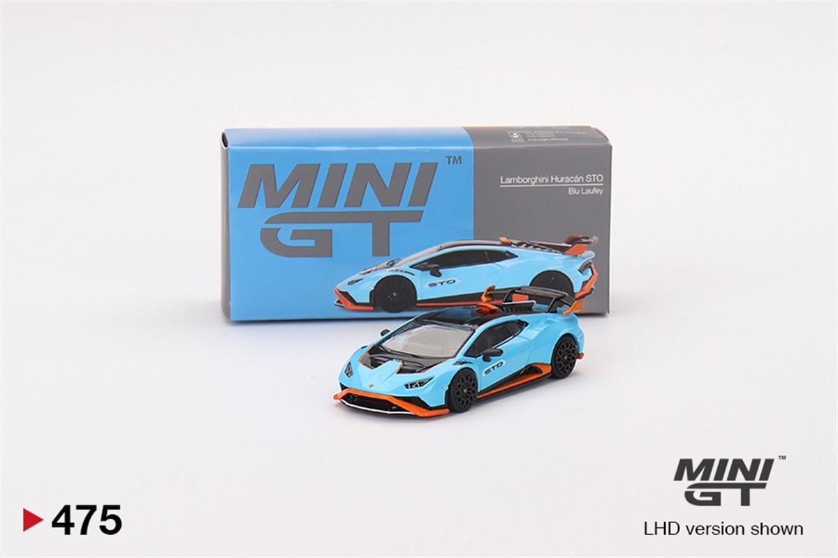 Mini GT Lamborghini Huracan STO Blu Laufey LHD