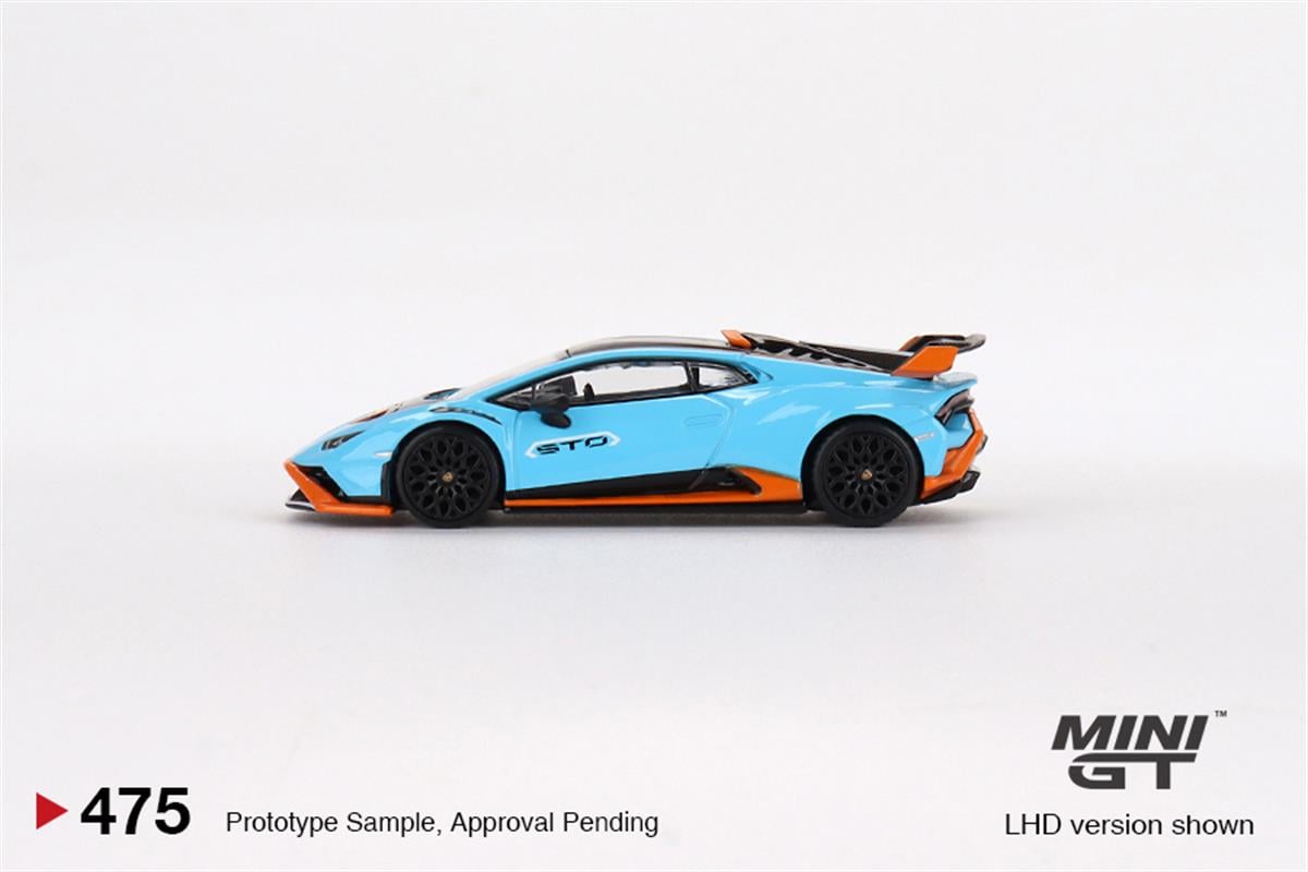 Mini GT Lamborghini Huracan STO Blu Laufey LHD