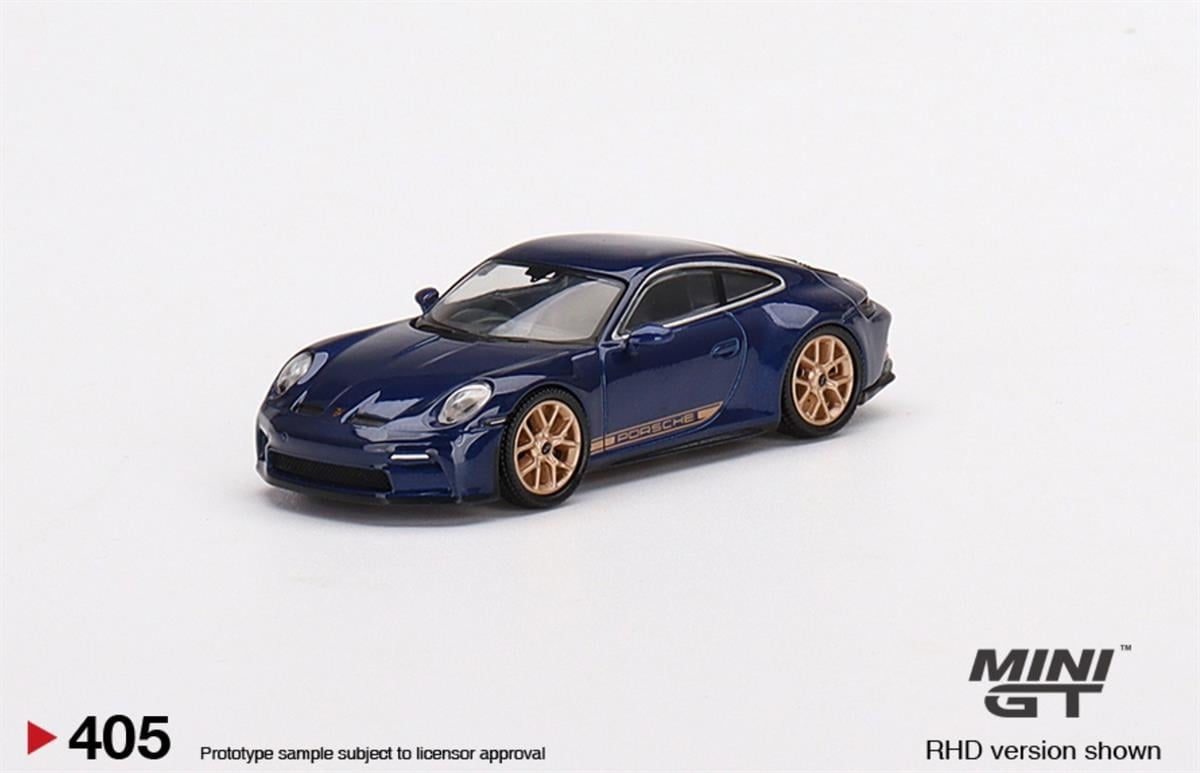Mini GT Porsche 911 (992) GT3 Touring Gentian Blue Metallic