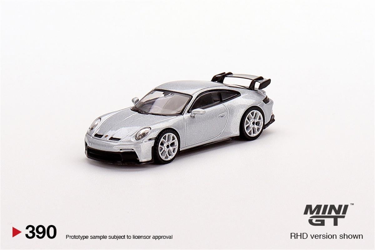Mini GT Porsche 911 GT3 gt Silver Metalic