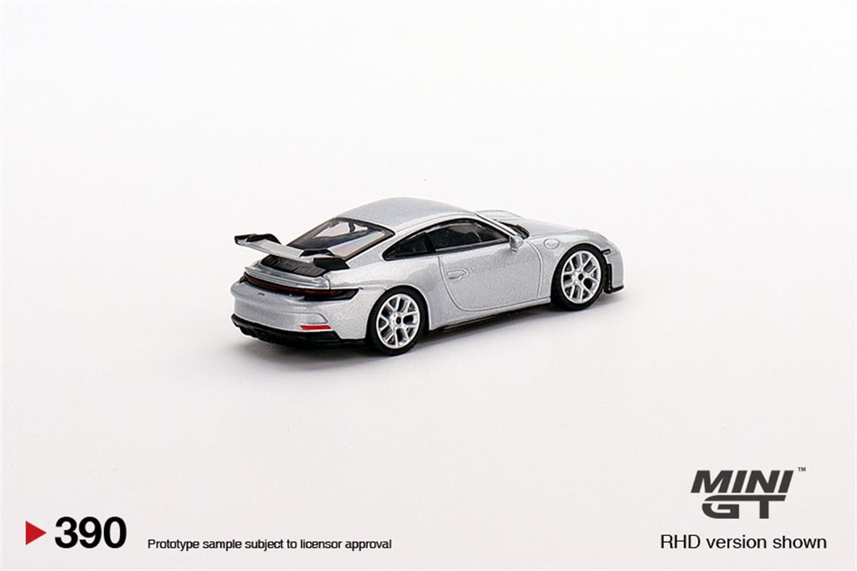 Mini GT Porsche 911 GT3 gt Silver Metalic